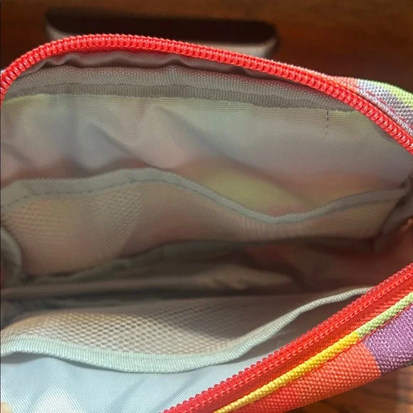 E-Tree Colorful Checkered Canvas Travel Zipper Pouch - Picture 6 of 6